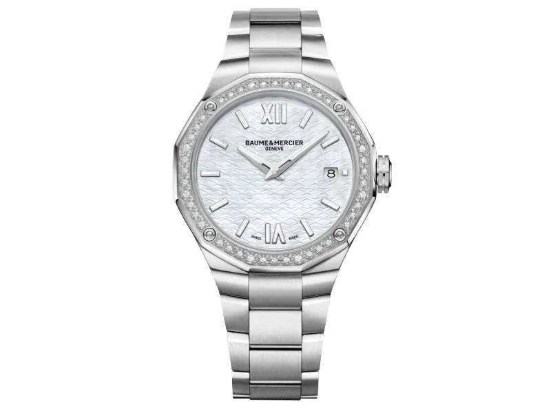 WOMEN'S WATCH STEEL/STEEL QUARTZ WITH DIAMONDS RIVIERA BAUME & MERCIER M0A10662