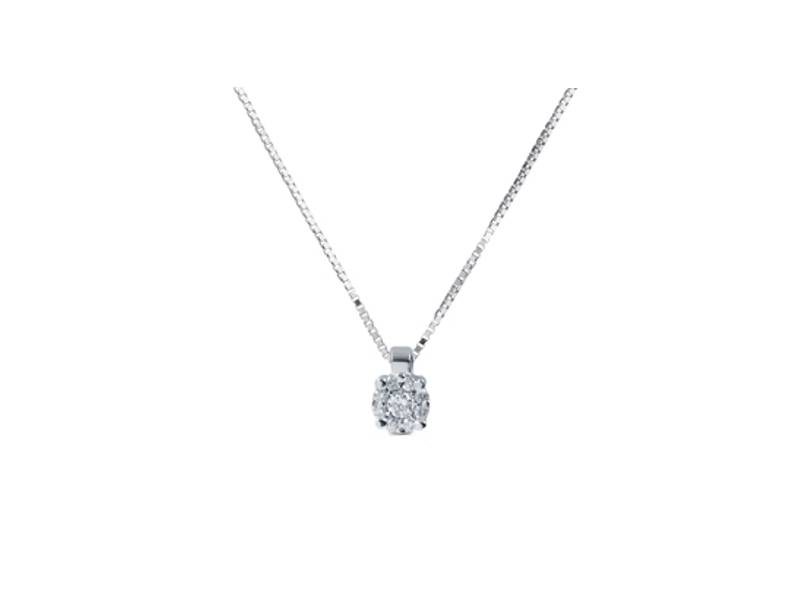 WHITE GOLD PENDANT WITH DIAMONDS PREZIOSE EMOZIONI GIANNI CARITA' FC1251/GS