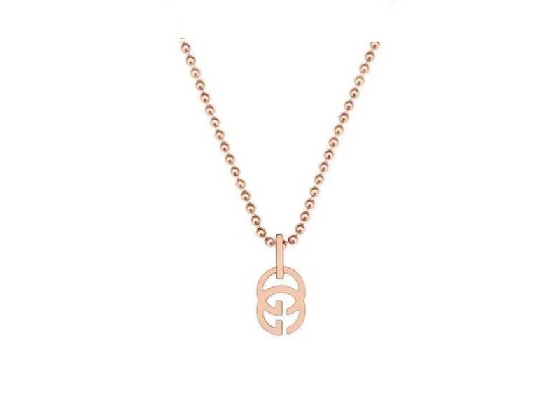 18KT ROSE GOLD NECKLACE GG RUNNING GUCCI YBB35712000200U