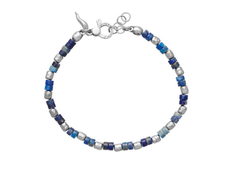 MEN'S SILVER BRACELET WITH LAPIS LAZULI TANGO GIOVANNI RASPINI 11363L