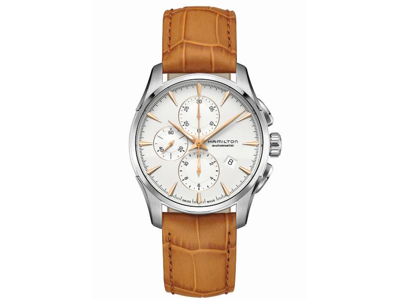 CHRONOGRAPH AUTOMATIC MEN'S WATCH STEEL/LEATHER JAZZMASTER HAMILTON H32586511