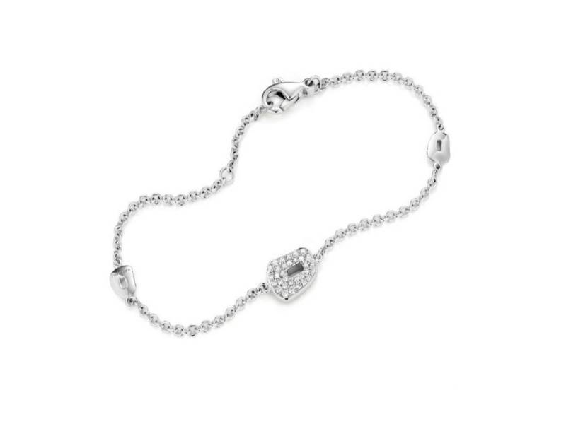 18KT WHITE GOLD BRACELET WITH DIAMAONDS MINI PUZZLE MATTIOLI MBR054B020W