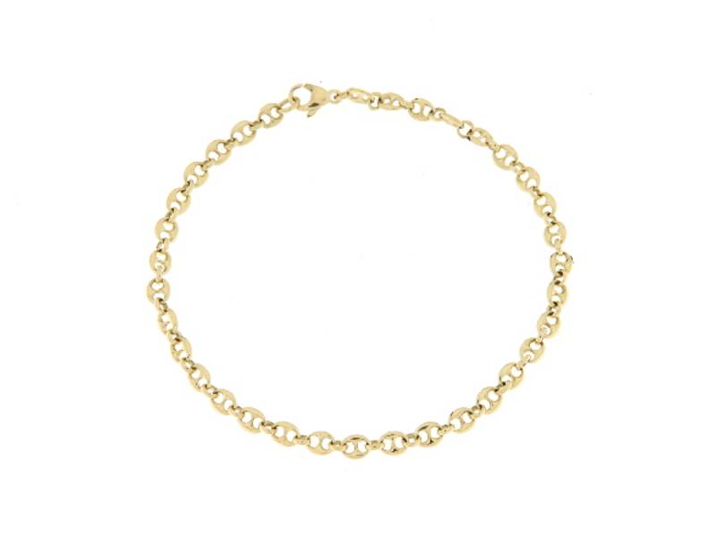 18KT YELLOW GOLD MAGLIA MARINA MEN'S BRACELET SCARABEO BRCA100