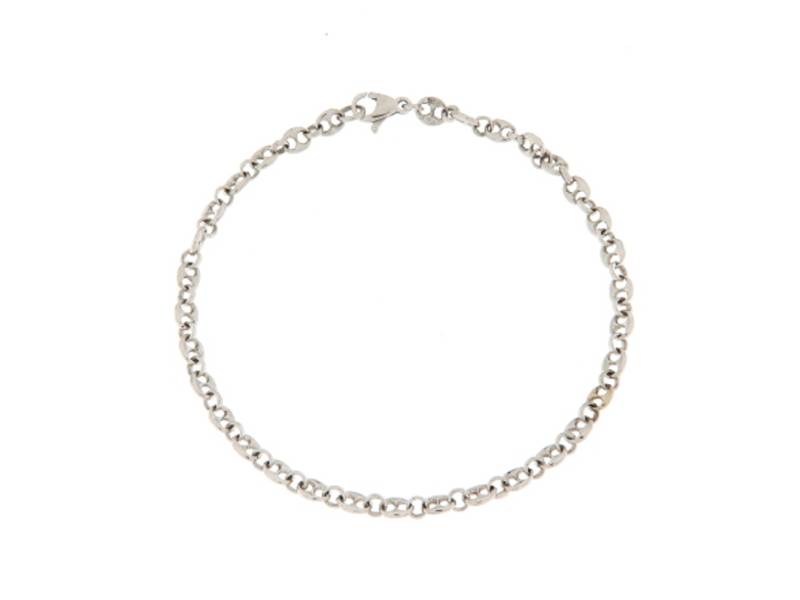 18KT WHITE GOLD MAGLIA MARINA MEN'S BRACELET SCARABEO BRCA100/1