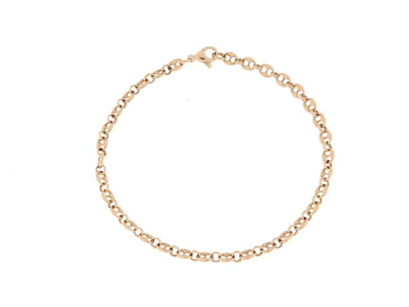 18KT ROSE GOLD MAGLIA MARINA MEN'S BRACELET SCARABEO BRCA100/R