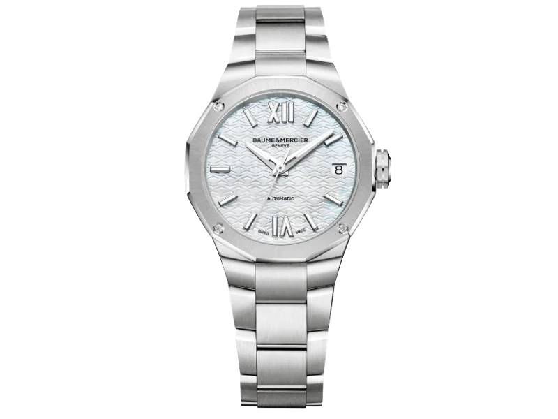AUTOMATIC WOMEN'S WATCH STEEL/STEEL WITH DIAMONDS RIVIERA BAUME & MERCIER M0A10676