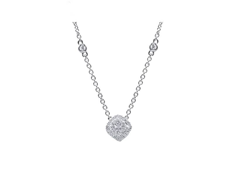 WHITE GOLD PENDANT WITH DIAMONDS PREZIOSE EMOZIONI GIANNI CARITA' FC1212/OB