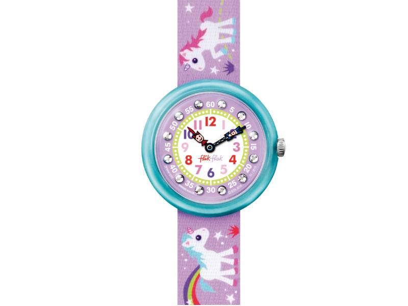 KID'S WATCH QUARZT MAGICAL UNICORNS FLIK FLAK ZFBNP033