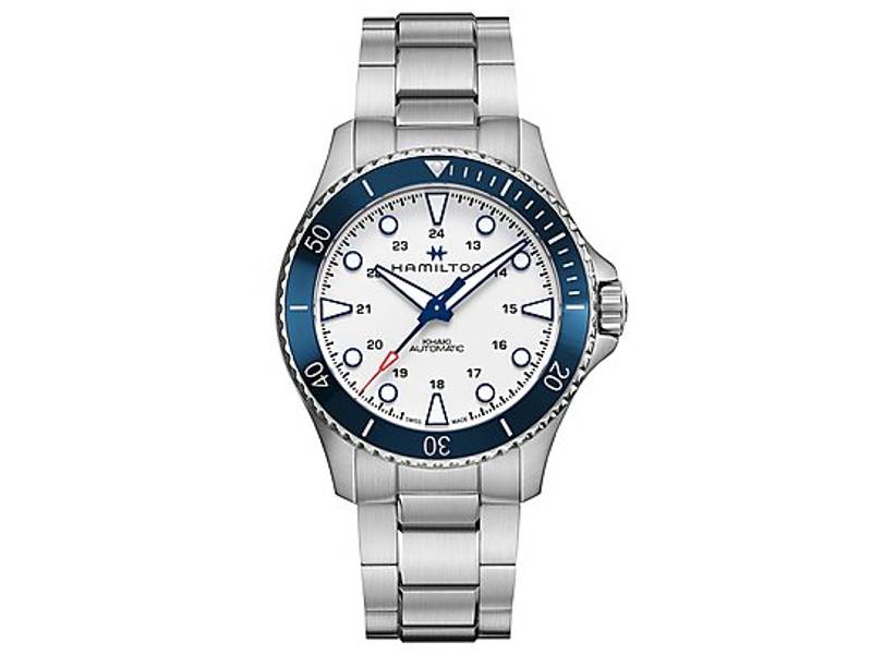 MEN'S WATCH AUTOMATIC STEEL/STEEL KHAKI NAVY SCUBA HAMILTON H82505150