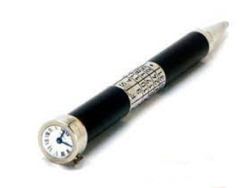 PENNA A SFERA LACCA NERA FINITURE  PLATINO CALENDARIO PERPETUO SERIE LIMITATA CARTIER ST190005