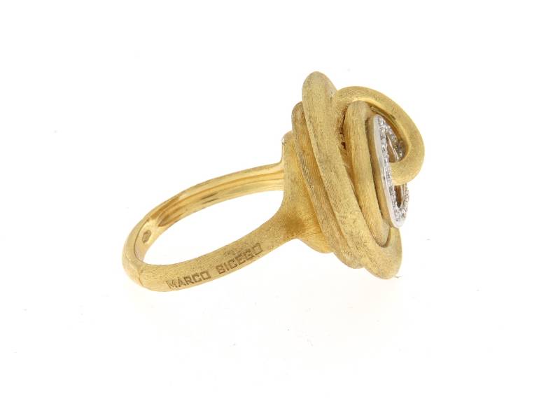 ANELLO IN ORO GIALLO E DIAMANTI JAIPUR LINK MARCO BICEGO AB467-B