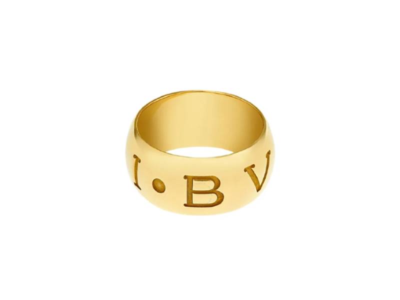 ANELLO ORO GIALLO BULGARI BULGARI MONOLOGO AN854523