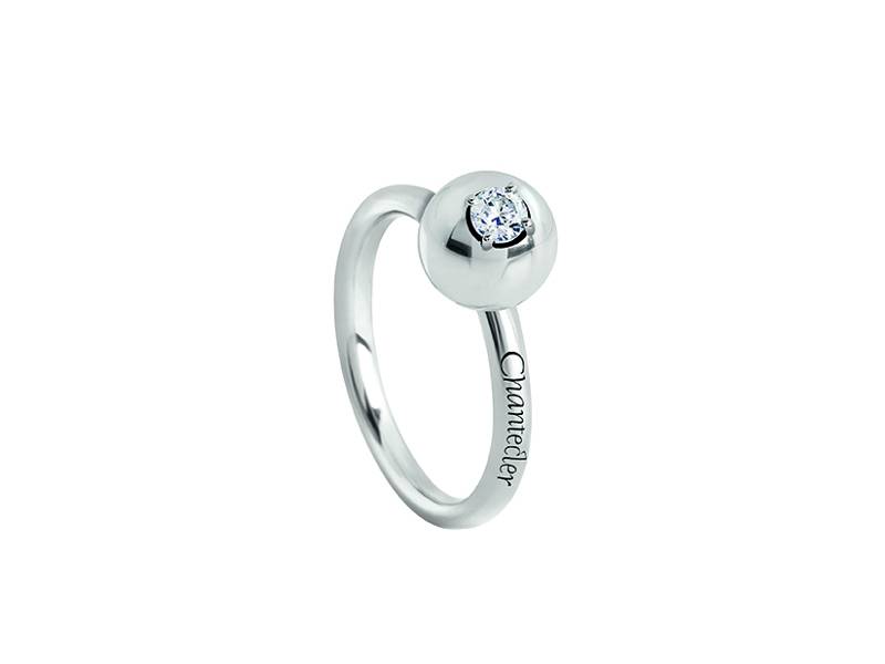 18 KT WHITE GOLD RING AND DIAMOND JAM BON BON CHANTECLER 33096