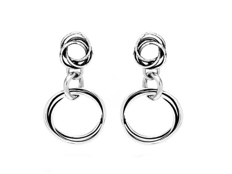 SILVER EARRINGS MONTECARLO RASPINI 09425