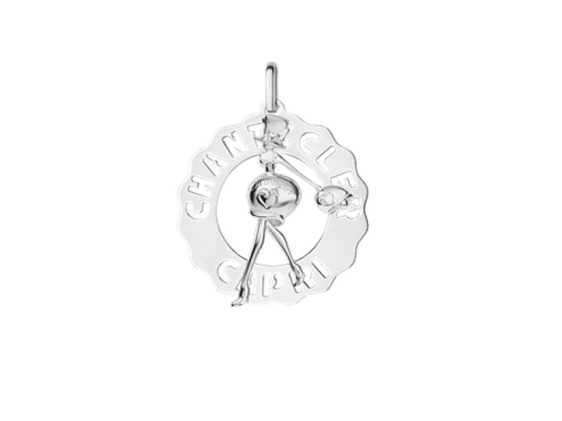 CIONDOLO LOGO GRANDE MADAME CLOCHETTE IN ARGENTO ET VOILA' CHANTECLER 33696