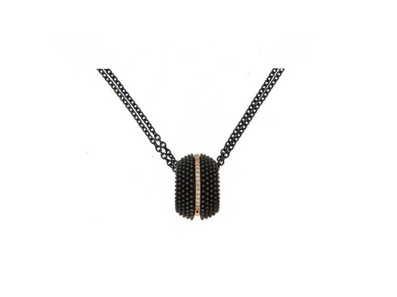 925°° SILVER ROSE GOLD AND DIAMONDS NECKLACE PESAVENTO HPXLE003