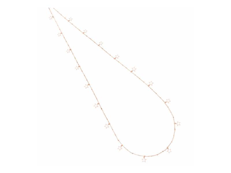 COLLANA CON DICIANNOVE STELLE IN SMALTO BIANCO STELLA A CATTEDRALE MAMAN ET SOPHIE RLCAT07190