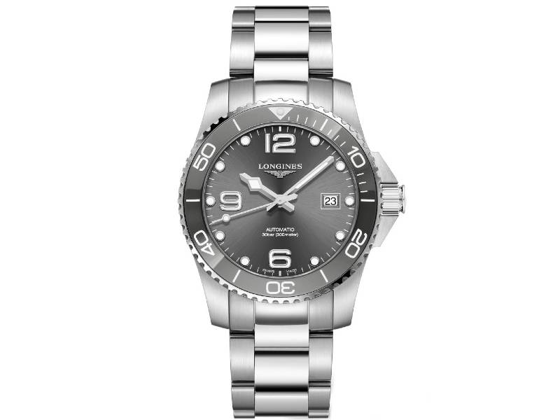 AUTOMATIC MEN'S WATCH STAINLESS STEEL/STAINLESS STEEL CERAMIC BEZEL HYDROCONQUEST LONGINES L3.781.4.76.6