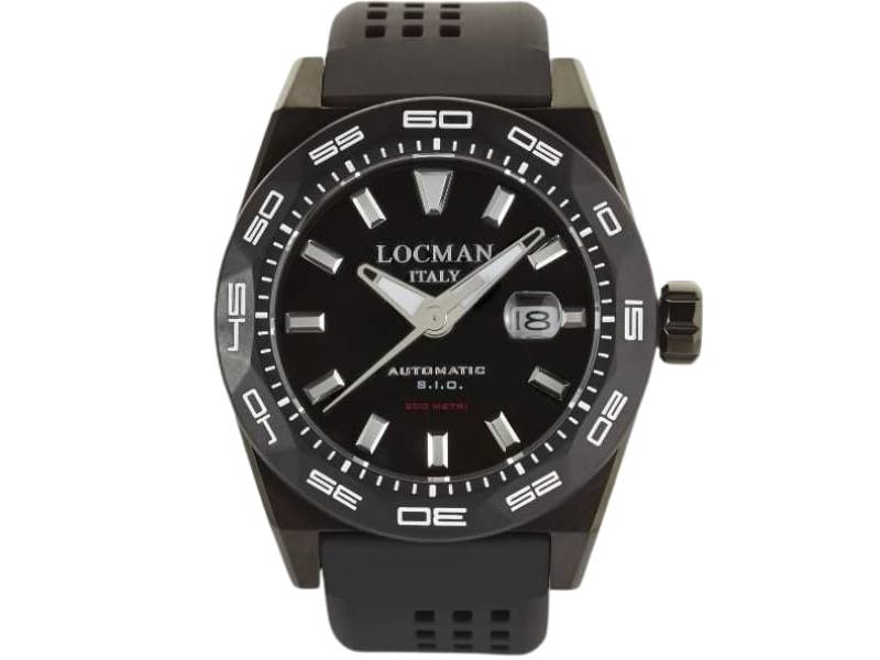 OROLOGIO UOMO AUTOMATICO ACCIAIO/SILICONE STEALTH 3000MT LOCMAN 0215V4-KKCKNKS2K