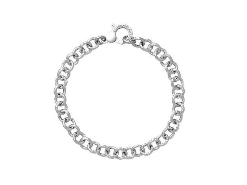 SILVER HAMMERED LINKS BRACELET GIOVANNI RASPINI 11605/11605L