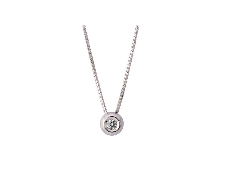 18 KT WHITE GOLD AND DIAMOND NECKLACE POLELLO E3050B1