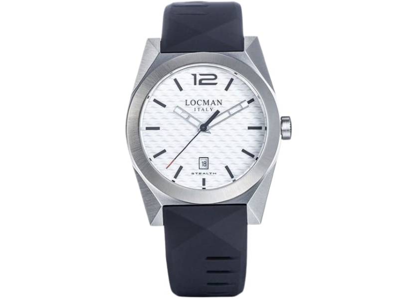 OROLOGIO UOMO QUARZO ACCIAIO/SILICONE STEALTH LOCMAN 081A08S-00WHBKSK