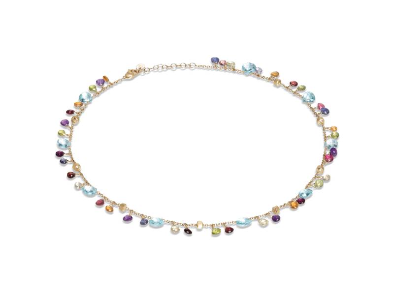 COLLANA ORO GIALLO E PIETRE MULTICOLORE PARADISE MARCO BICEGO CB2584-E-MIX01T