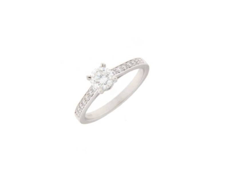 18 KT WHITE GOLD SOLITAIRE RING WITH DIAMOND 0.70 H VVS2 JUNIOR B AN700174