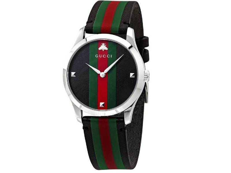 OROLOGIO QUARZO ACCIAIO/PELLE G-TIMELESS GUCCI YA1264079