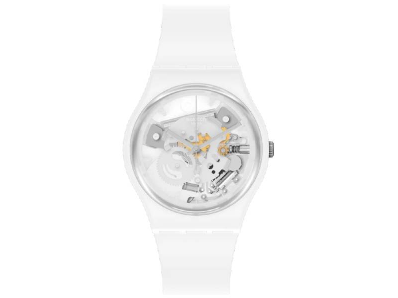 SWATCH SPOT TIME WHITE BIOCERAMIC SO31W102