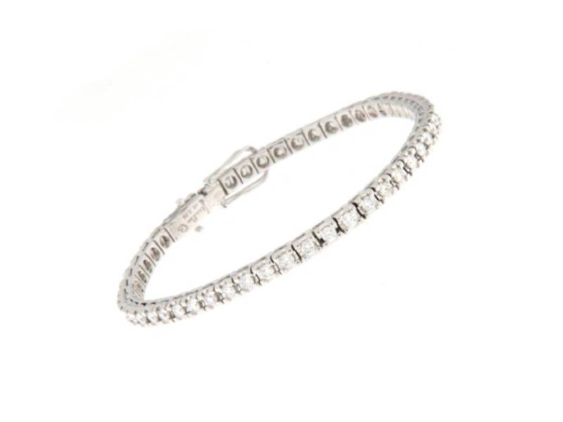 18KT WHITE GOLD TENNIS BRACELET WITH DIAMONDS CT 2.06 VS1 E/F JUNIOR B 22G0573