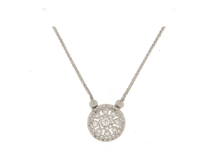 18KT WHITE GOLD NECKLACE WITH DIAMONDS MARIO BUCCELLATI MB357