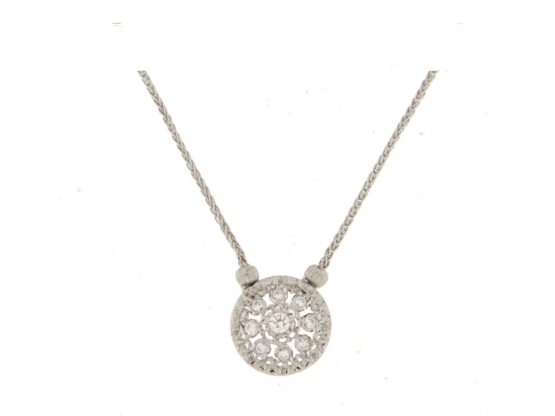 18KT WHITE GOLD NECKLACE WITH DIAMONDS MARIO BUCCELLATI MB357