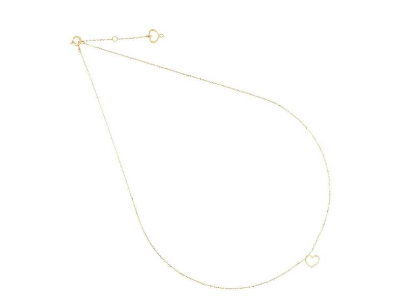 18KT YELLOW GOLD NECKLACE WITH HANGING HEART SEULEMENT SOPHIE MAMAN ET SOPHIE GCSSO2TRPN