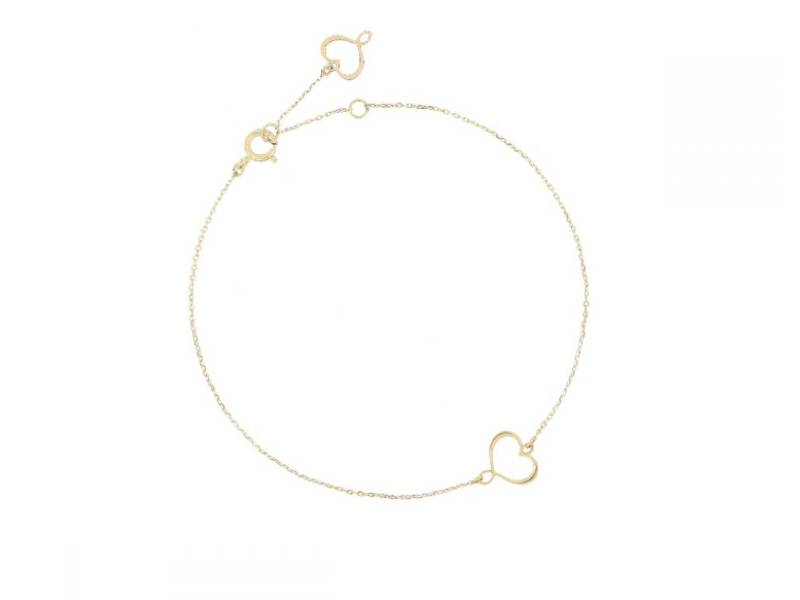 18KT YELLOW GOLD BRACELET WITH MAMAN HEART SEULEMENT MAMAN MAMAN ET SOPHIE BRSSO1MS