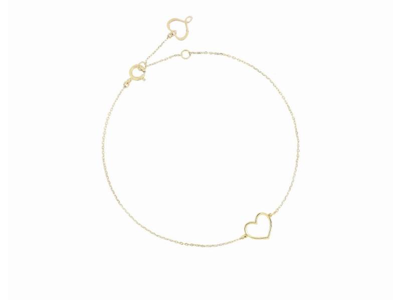 18KT YELLOW GOLD BRACELET WITH HEART SEULEMENT MAMAN MAMAN ET SOPHIE BRSSO2TR