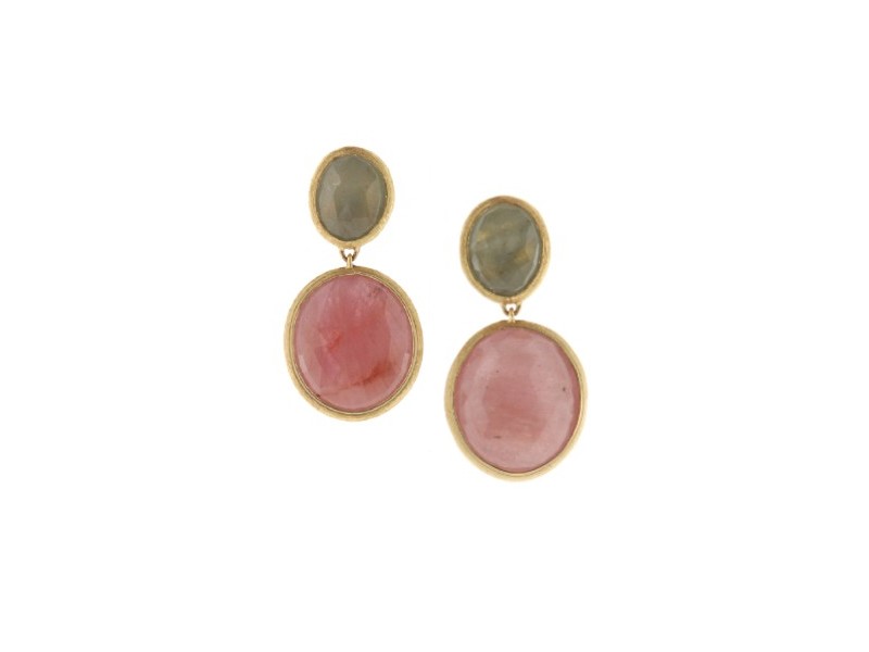 18 KT YELLOW GOLD EARRINGS WITH MILKY ZAPPHIRES SIVIGLIA MARCO BICEGO OB1054-MZ02