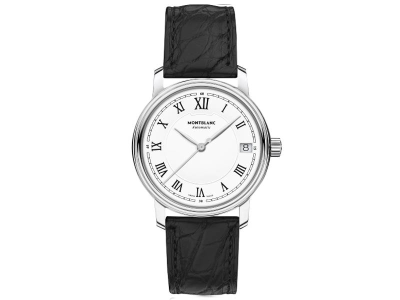 WOMEN'S WATCH AUTOMATIC STEEL/LEATHER TRADITION MONTBLANC 124782