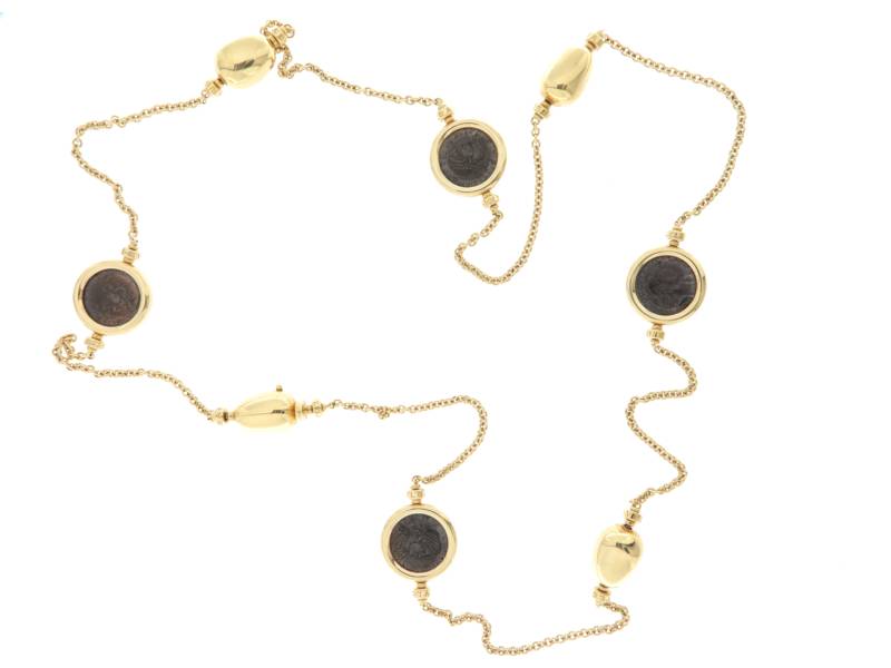 Bulgari Steel and Gold Monete Choker Necklace at 1stDibs | bvlgari choker,  bulgari choker necklace, bvlgari choker necklace