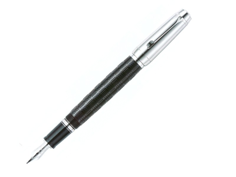 FOUNTAIN PEN DOUE' PLATINUM PLATED BOHEME MONTBLANC 8583