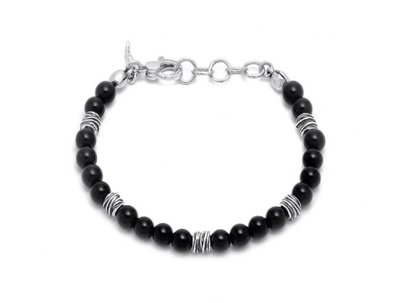 BRACCIALE UOMO ONICE E ARGENTO TANGO GIOVANNI RASPINI 11653L