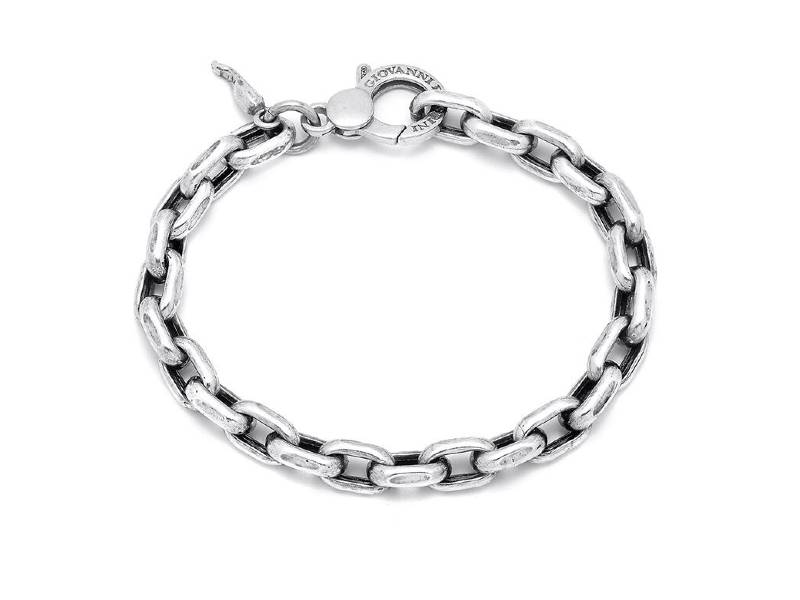 BRACCIALE UOMO ARGENTO BOSTON GIOVANNI RASPINI 11660L