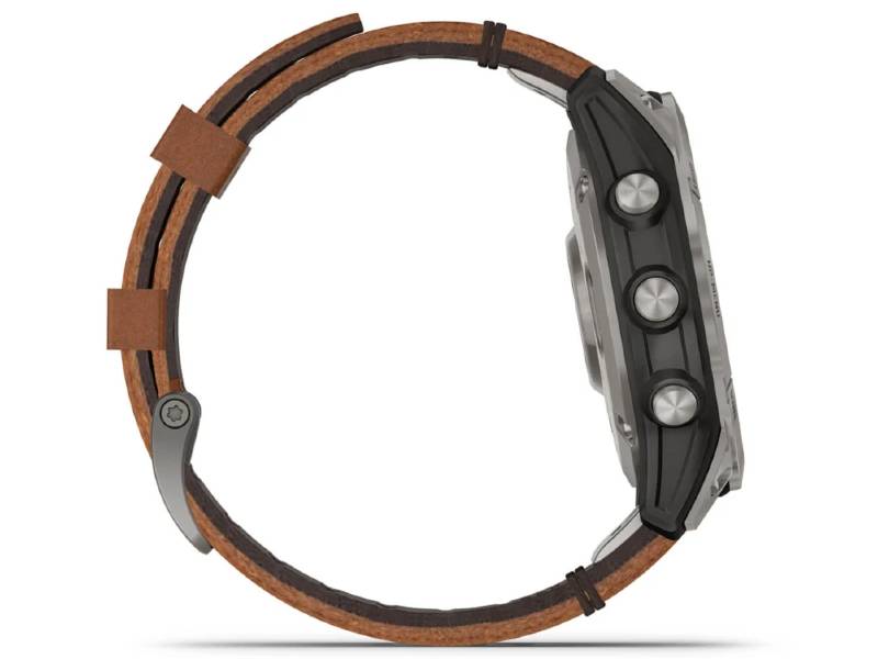 SMARTWATCH FENIX 7 SAPPHIRE SOLAR LEATHER STRAP CHESTNUT 010-02540-31