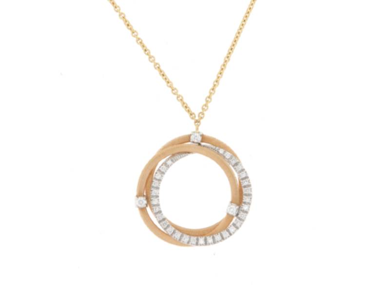 GIROCOLLO CON PENDENTE IN ORO ROSA E DIAMANTI GOA MARCO BICEGO CG674-B2