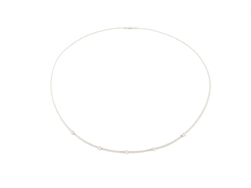 GIROCOLLO IN ORO BIANCO E DIAMANTI GOA MARCO BICEGO CG616-B