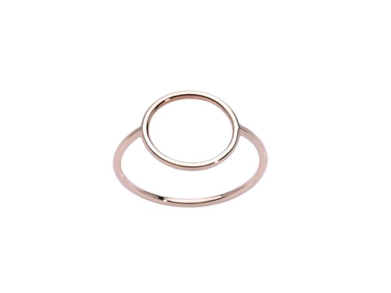 18KT ROSE GOLD CIRCLE RING LINEE ED ARCHI BURATO CA398