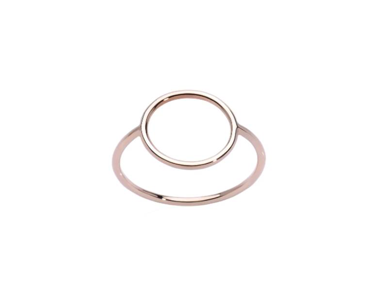 ANELLO CIRCLE IN ORO ROSA LINEE ED ARCHI BURATO CA398