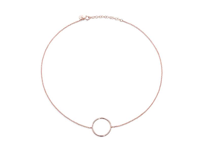 GIROCOLLO IN ORO ROSA CIRCLE BURATO CB478