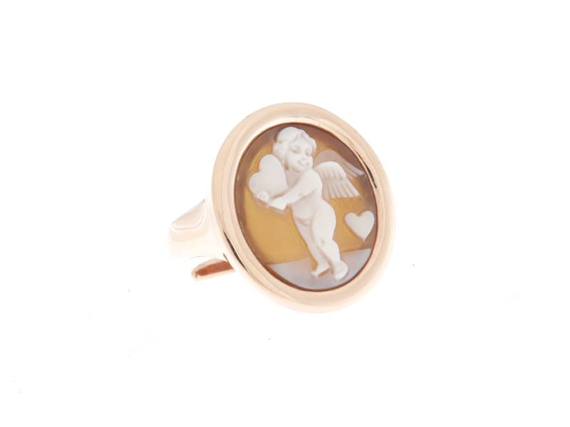 SILVER RING WITH CAMMEO ROMANTICA CAMEO ITALIANO A21-R