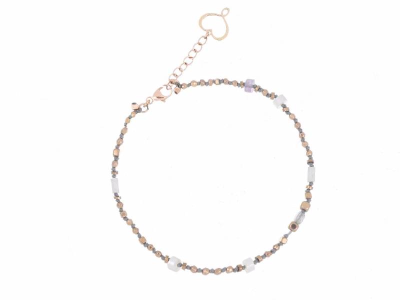 SILVER  KNOT BRACELET WHITE MAMAN ET SOPHIE BRSSAND0